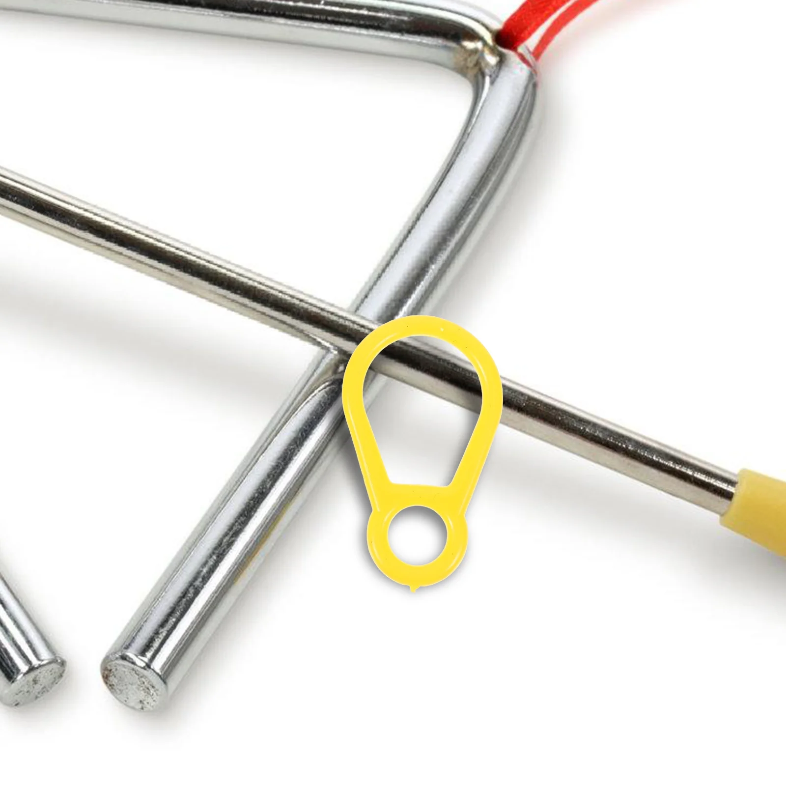 

20 set Triangle Bell Plastic Accessories Steel Triangle Striker End Caps Lightweight Smooth For Hand Percussion Instruments Set