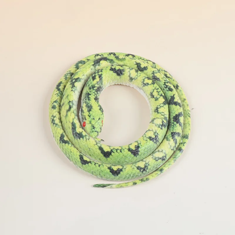 75 cm Simulazione Gomma Morbida Serpente Falso Giocattoli Novità Bambini Halloween Scherzo Giocattoli Serpente Realistico Scherzi Pratici Divertenti Puntelli