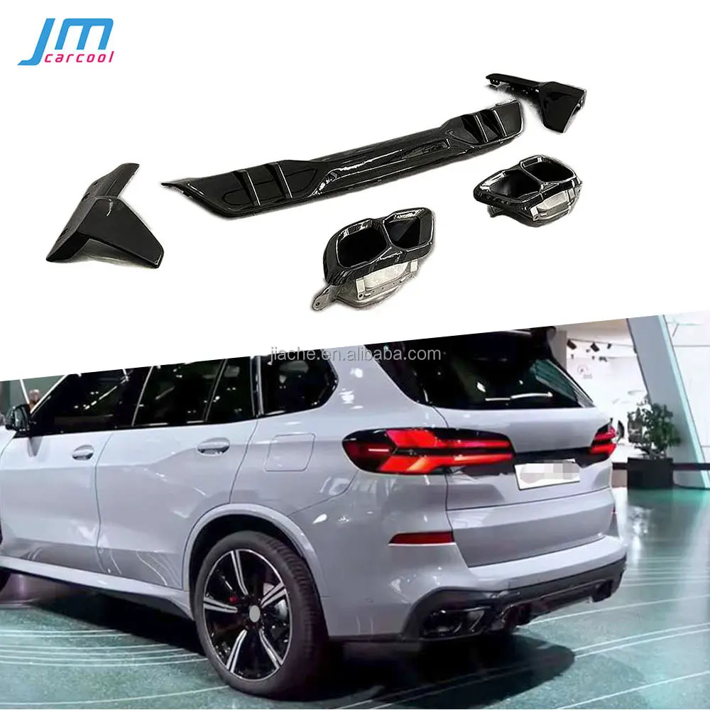 

For BMW X5 G05 LCI M Sport 2024 + Body Kit Carbon Fiber Anti-Lock Braking System Automotive Rear Diffuser Bumper Lip Spoiler