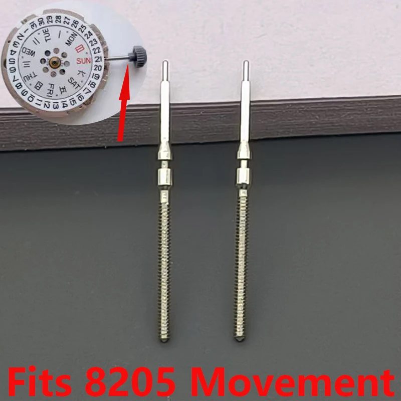 Mod 8205 Men's Watches Crown Stem Fits 8205 Movement Watch Repair Watch Crown Stem 316 Stainless steel Watch Crown Stem