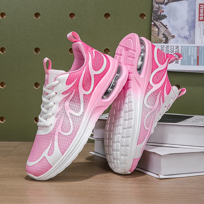 Women Sports Shoes Summer New Air Cushion Running Shoes for Women Mesh Breathable Lightweight Comfortable Sneakers Tenis Walking