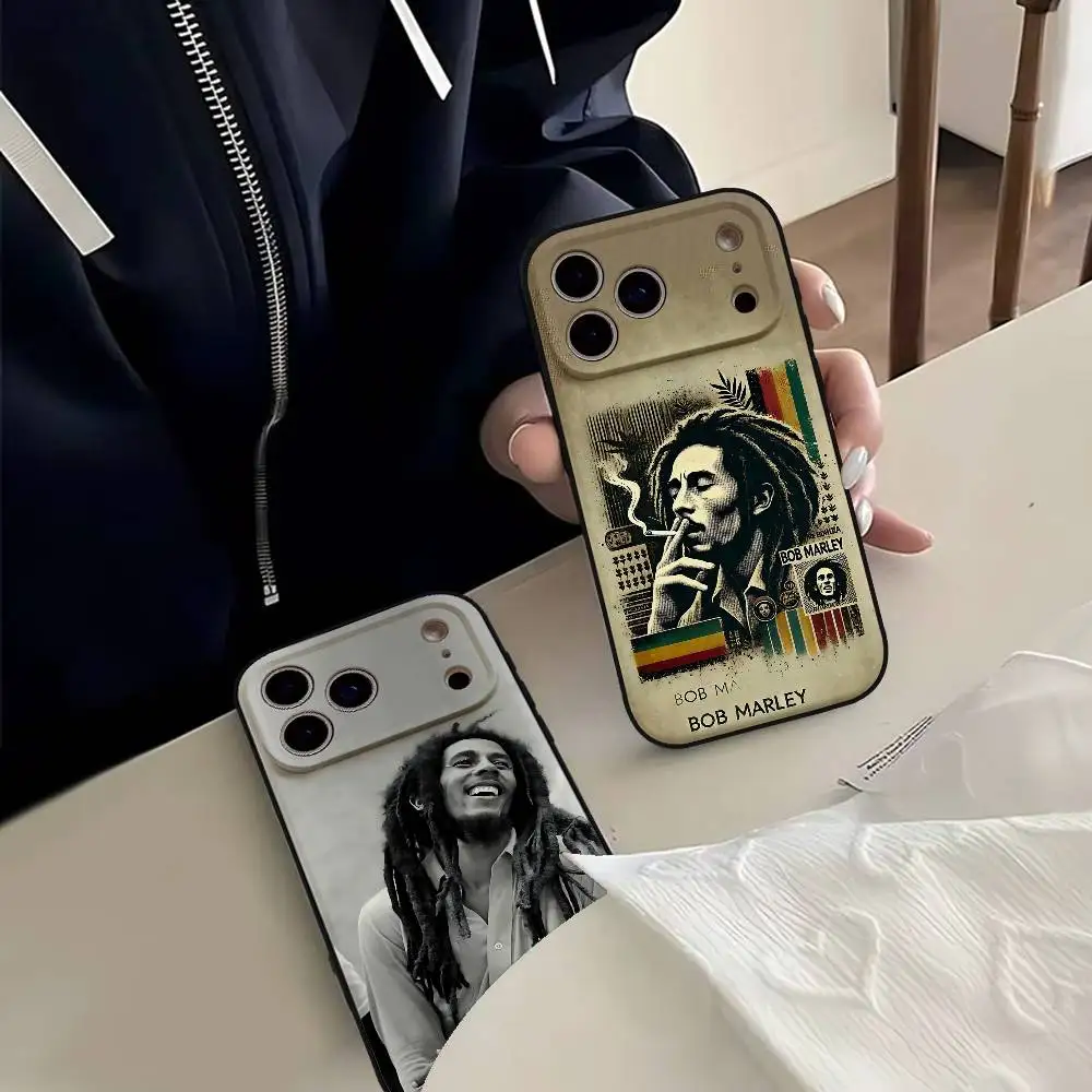 Pop Singer Reggae B-Bob M-Marley Phone Case For IPhone 17 15 Pro Max 14 Pro 12 11 13 Mini X XR XS 16 Plus SE Back Cover
