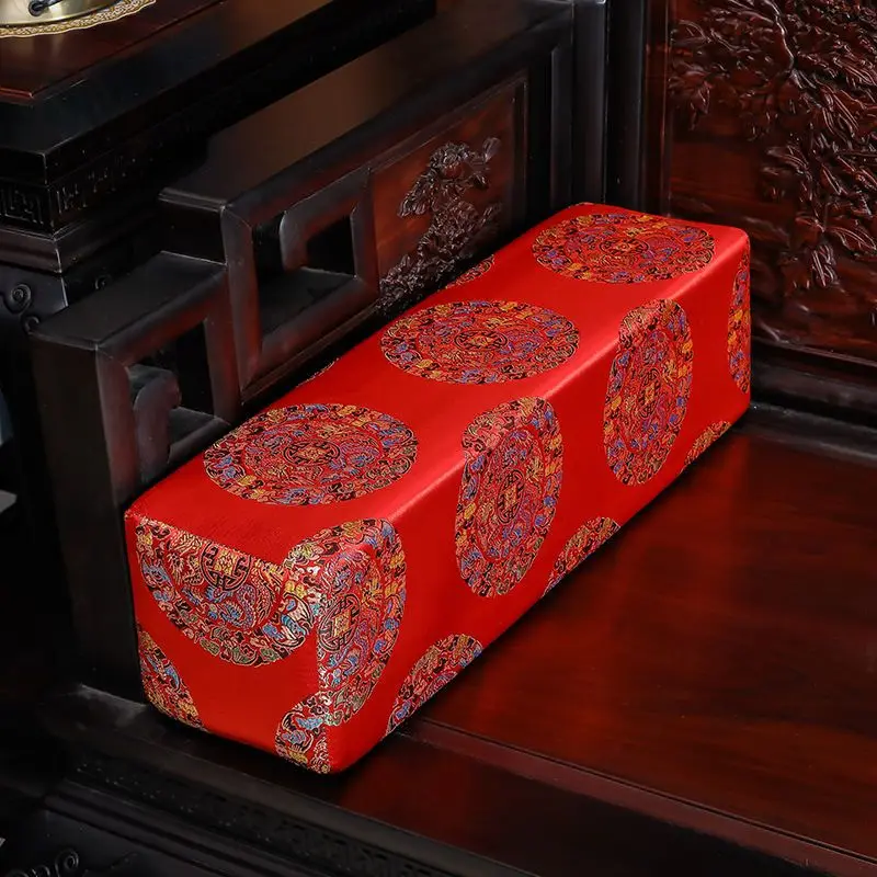 50/55/60cm Chinese ancient  pillow backrest armrest square cylindrical shape cushion for mahogany sofa