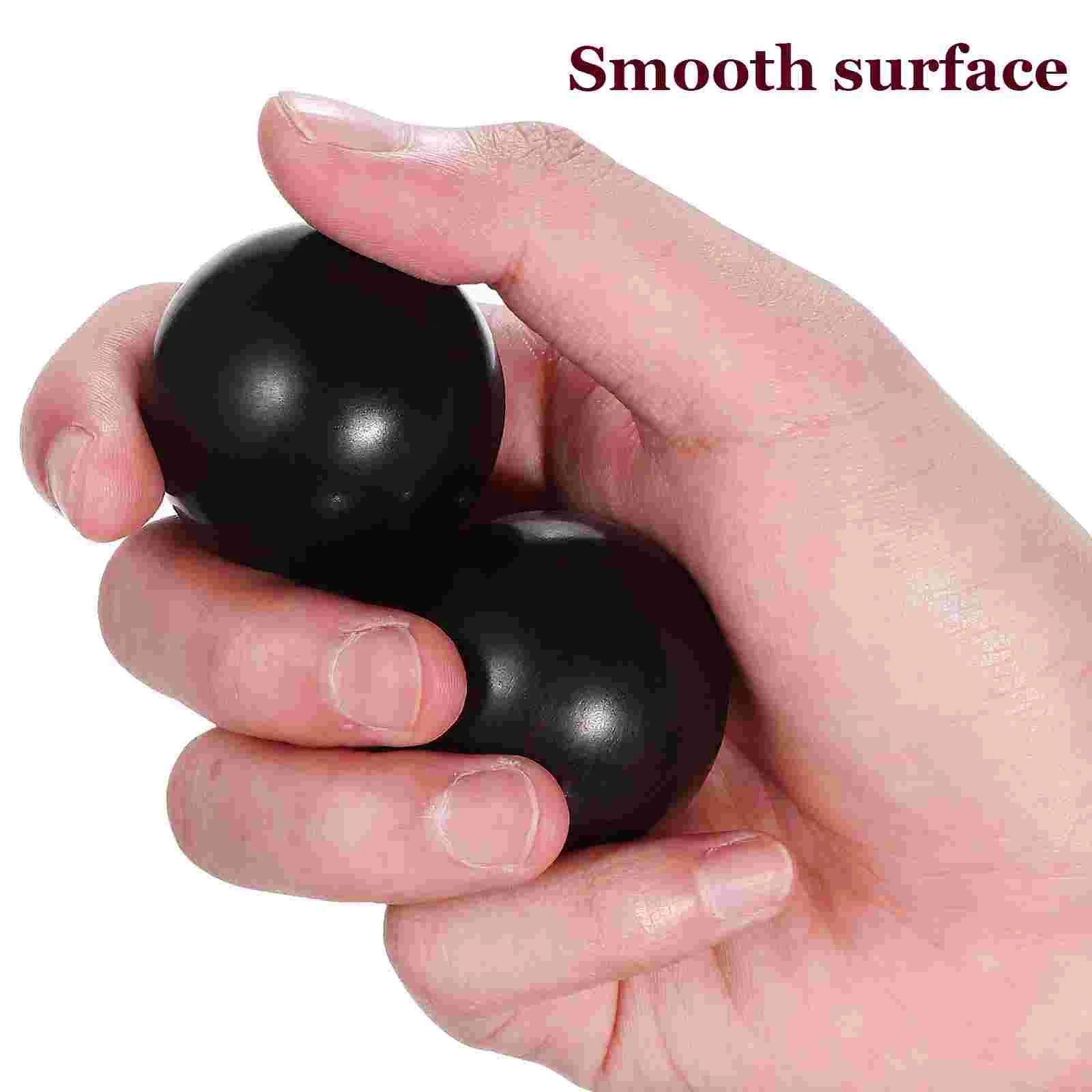 2 Pcs Chinese Balls Reusable Wood Handballs Exercise Massage Elderly Rolling Stress Wooden Bocce Tool