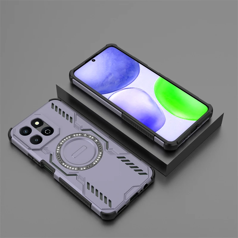 Armor Case For Honor X6b 5G Magnetic Adsorption Wireless Charge Back Cover For Honor X6b 5G Case For Honor X6b 5G Case 6.77 inch view 4