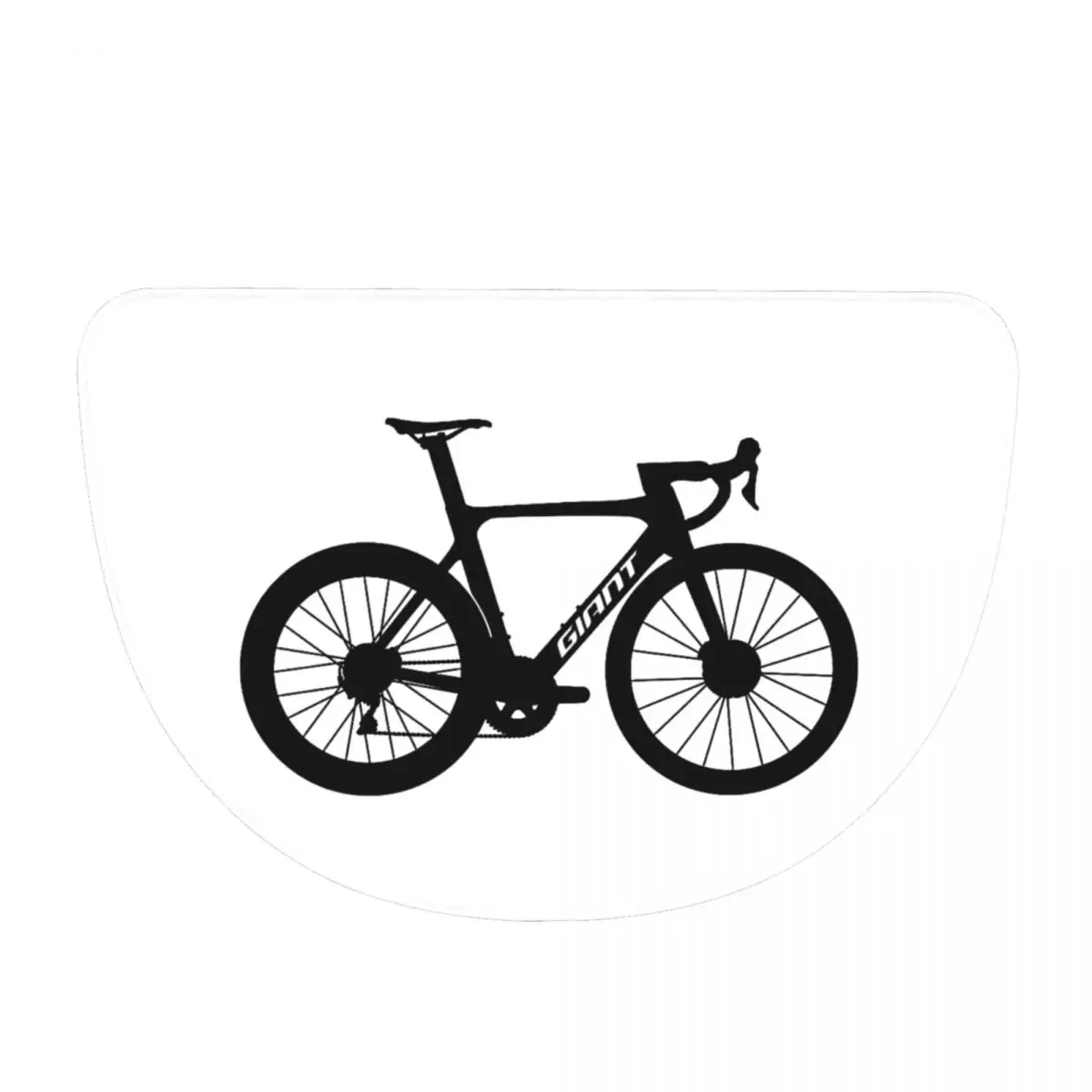 Giant Propel Road Bike Silhouette Soft Flannel Half Round Doormat Non Slip Bathroom Mat Absorbent Floor Carpet for Garage