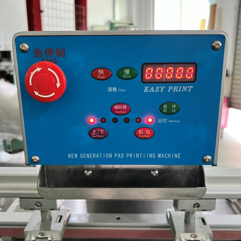 High Quality Sealed Oil Cup Shuttle Pad Printing Machine for Caps Semi Auto 1 Color Tampo Pad Printer