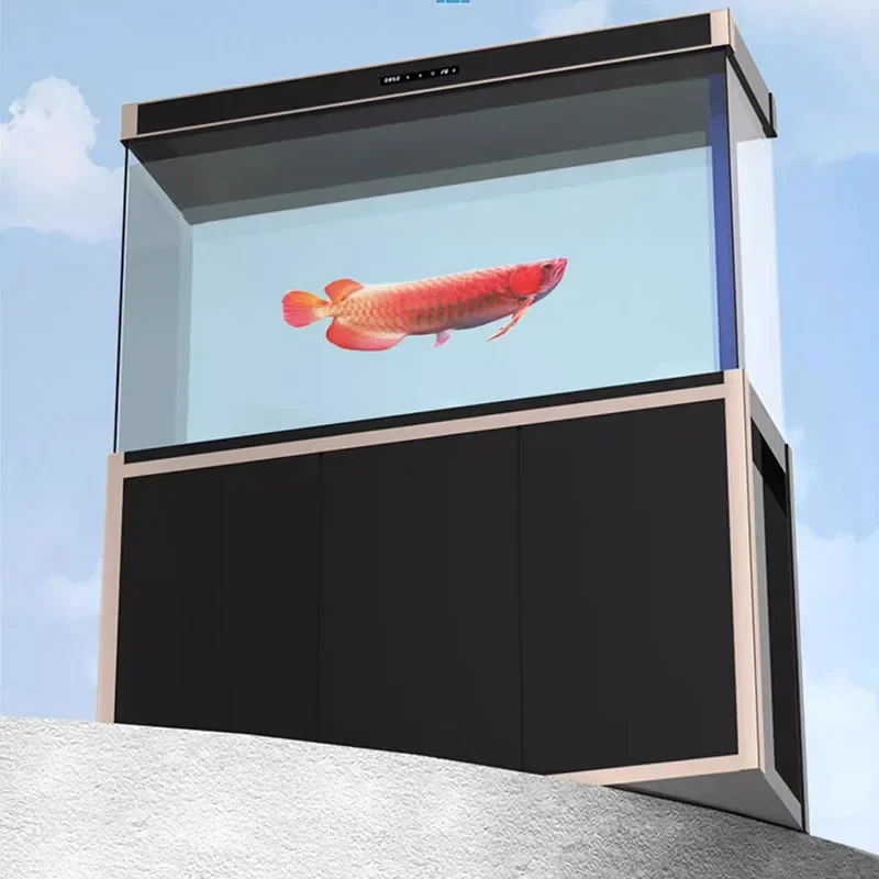 

Originality Fish Tanks Aquariums Glass Multifunction Modern Nordic Aquariums Cabinet Simple Design Pet Products Acquario LLAQ