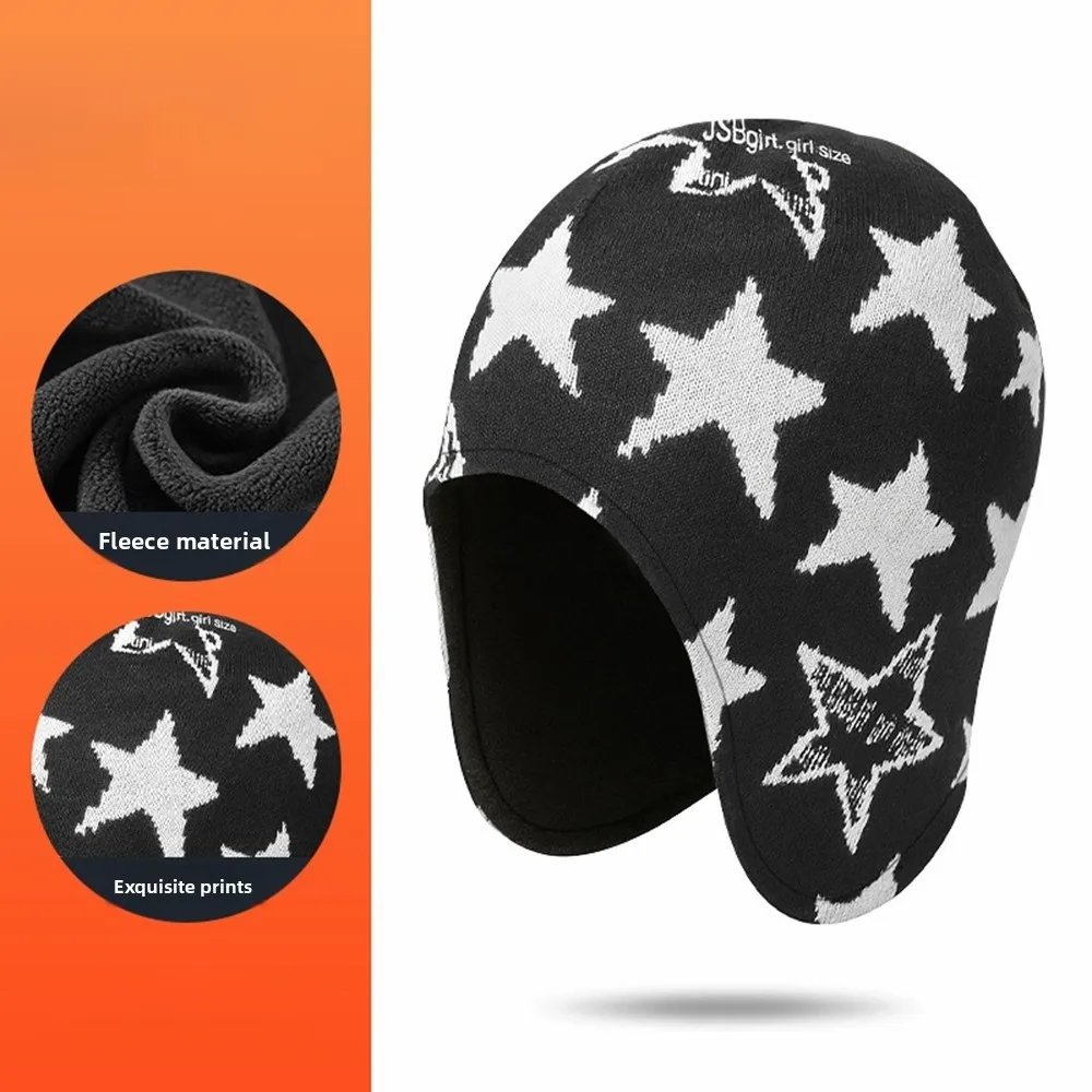 

Fashion Polar Fleece Warm Hat Solid Color Ear Protection Cycling Cap Casual Snow Ski Caps Winter