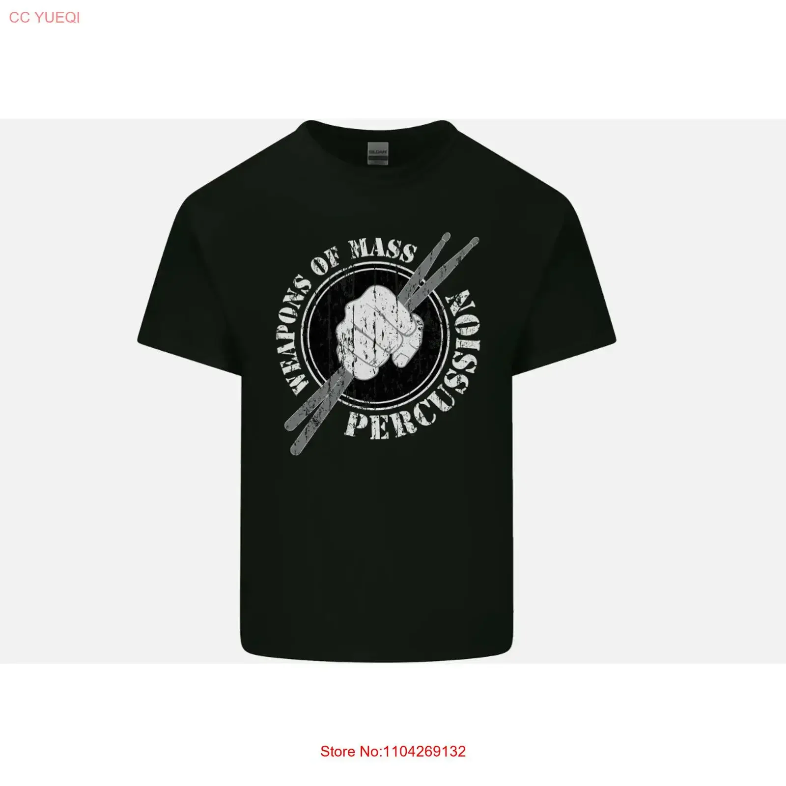 Drumming Weapons of Mass Percussion Funny Mens Light Cotton T Shirt vintage Washed designer clothes Breathable homme fashion