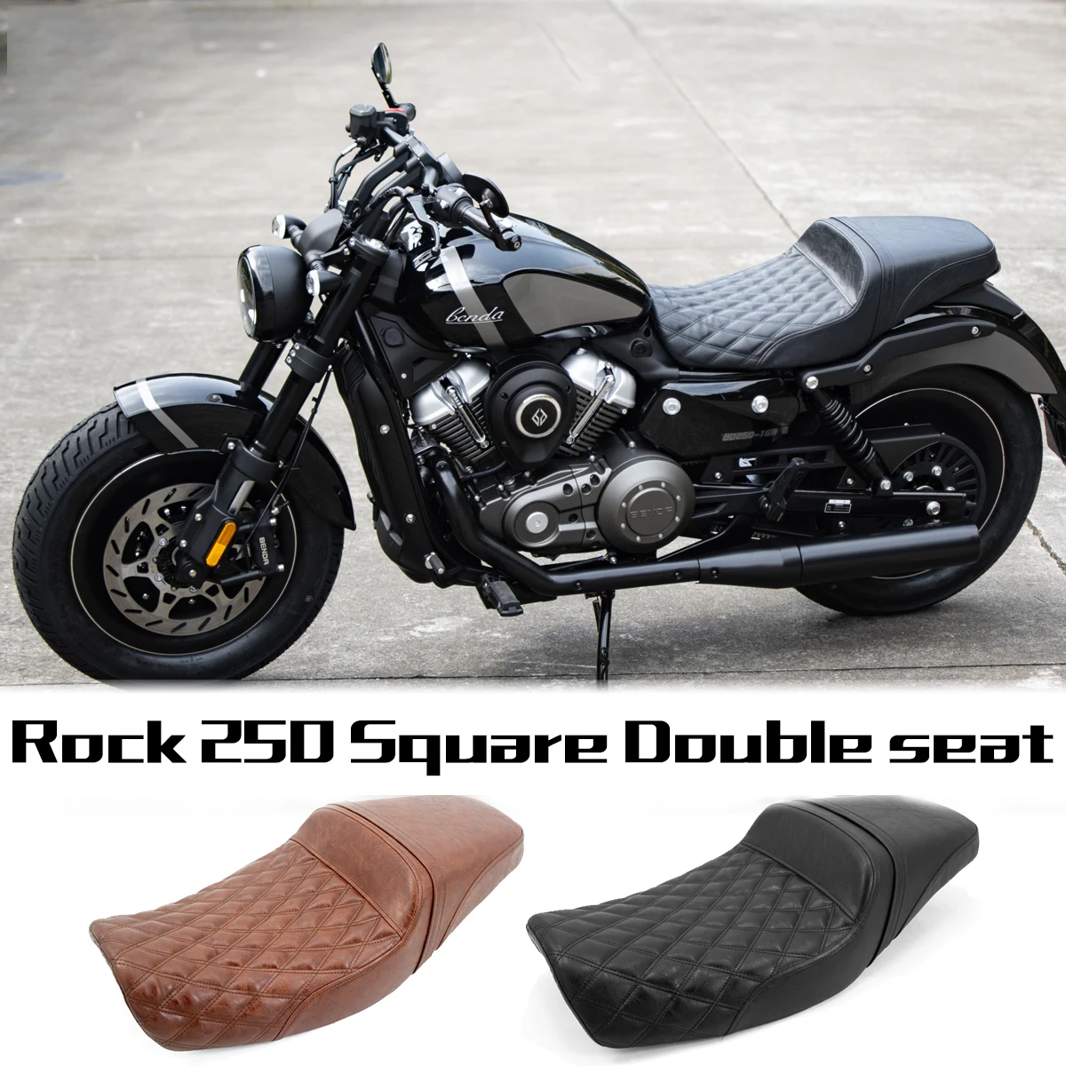 

Motorcycle Body Parts Seat Cushion Outdoor Seat Pad Comfortable Gel Enhanced Seat Pad Cushion for BENDA Rock 250