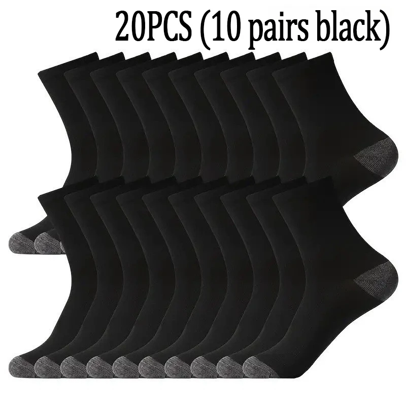 

10 pairs mid to small leg socks breathable proof made of durable materials suitable for sports fitness enthusiasts to wear