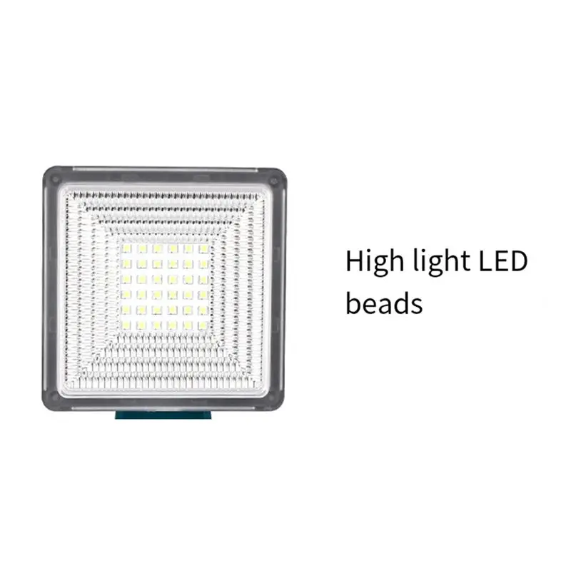 VEHO-For 14.4-20V Batteries Floodlight 15W Flashlight Spotlight Cordless Lighting Light For Construction Sites