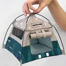 1:12 Scale Camping Tent Model Oxford Cloth Miniature Simulated Outdoor Tent Ornament Decoration Doll Small Tent Kids Toy