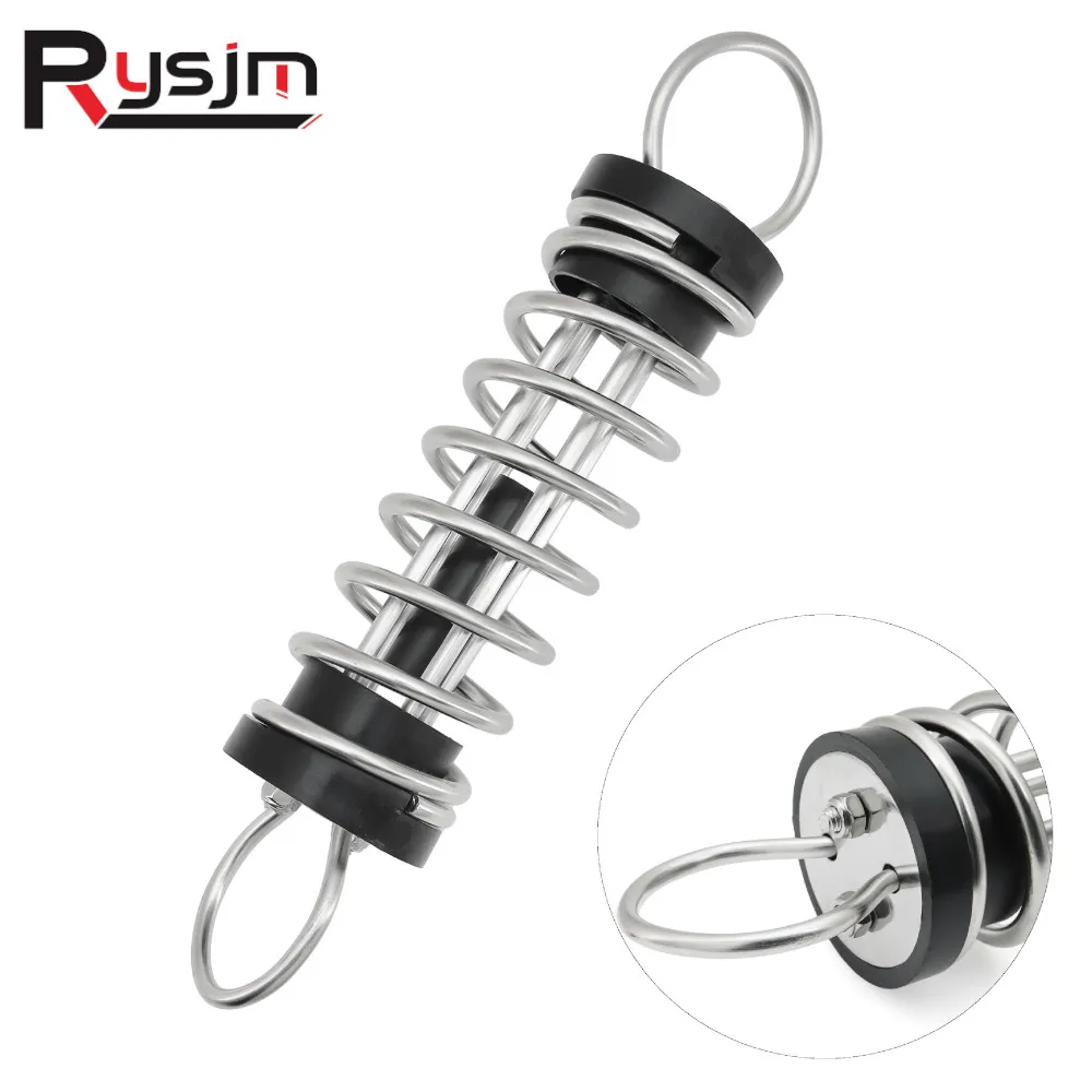 

304 Stainless Steel Marine Hardware Anchor Dock Line Mooring Springs 6mmx305mm Boat Docking Mooring Springs for yacht