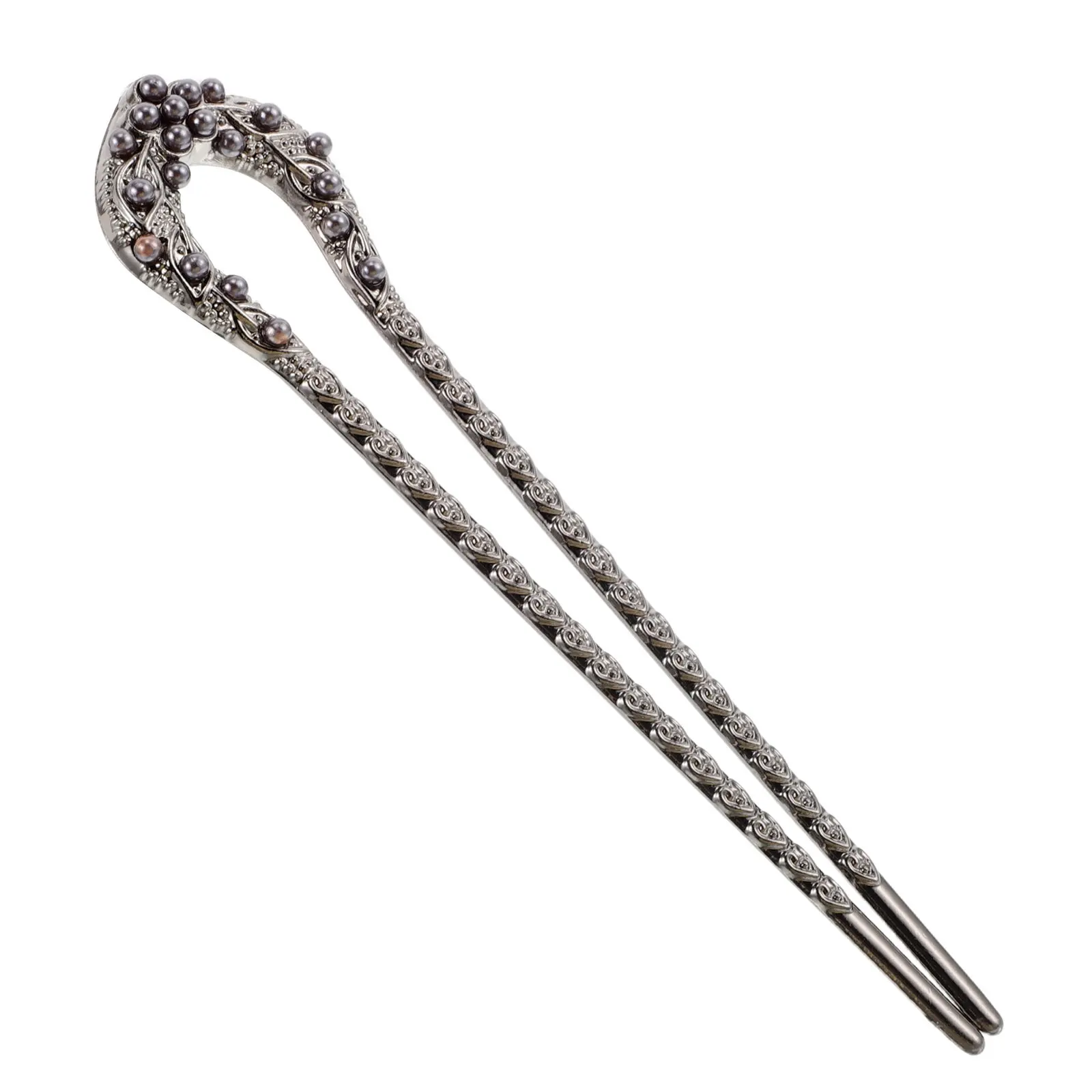 

U Shaped Pearl Hairpin for Women Elegant Chinese Hair Accessories Wedding Bridal Updo Styling Vintage Asian Hair Fork Decoration
