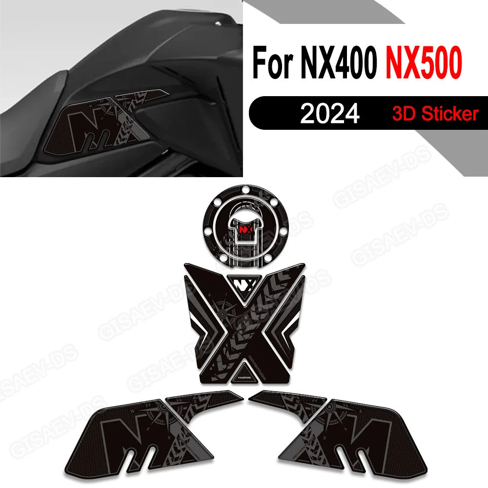 Motorcycle For NX400 NX500 NX 400 500 Tank Pad Side Grips Gas Fuel Oil Knee Protector Stickers Decals 2024