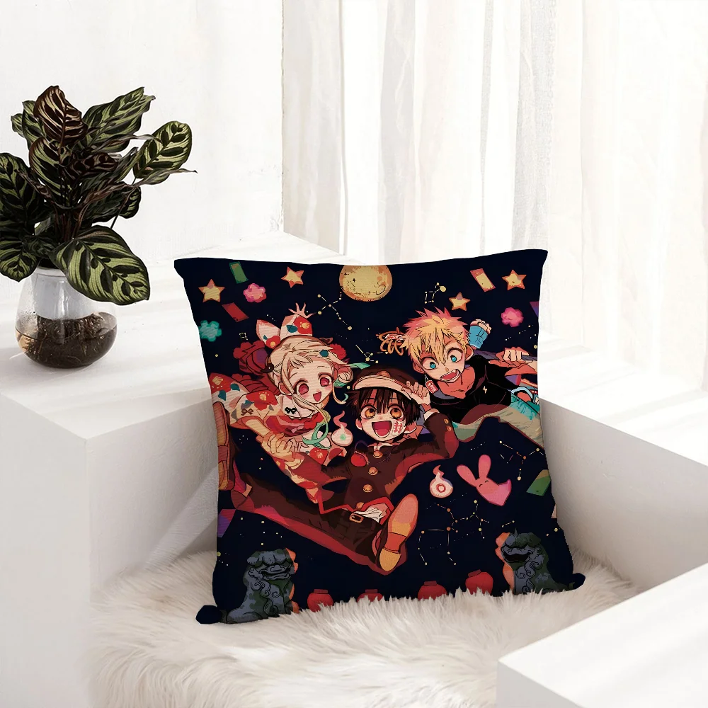 Jibaku Shounen Hanako Kun Pillow Case Plush Fabric Soft  Pillowcase Double Sided Print  Sofa Cushion Cover Throw Pillow Cover