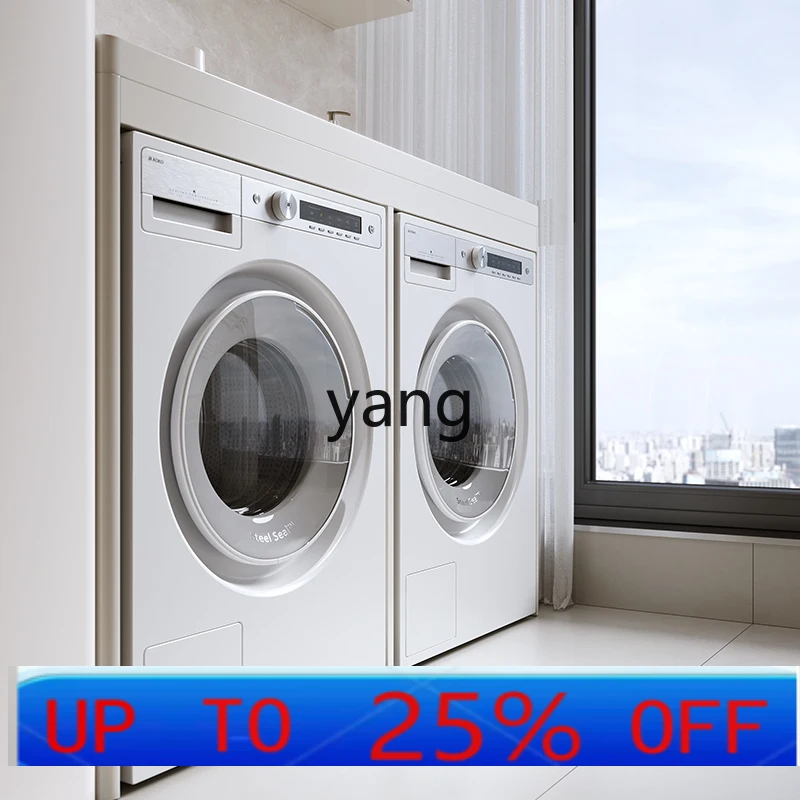 lmm stainless steel double washing machine balcony cabinet dryer combination double machine position wash basin