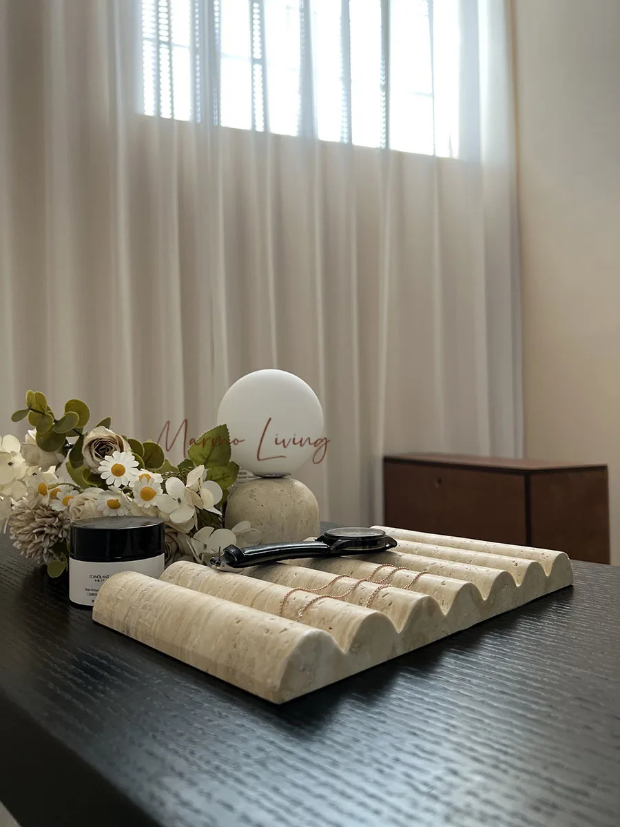 

Wabi Sabi Japanese Jewelry Tray Natural Stone Soap Dish Bathroom Decor Aromatherapy Holder