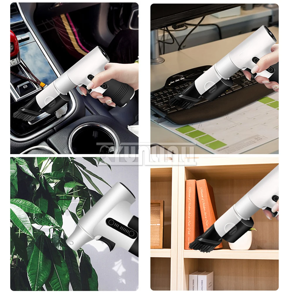 Big Power 130000rpm Handheld Mini Fan 3 Speed Rechargeable Fan Turbo Fan 2 in 1 Blowing and Suction Fan Summer Cooling