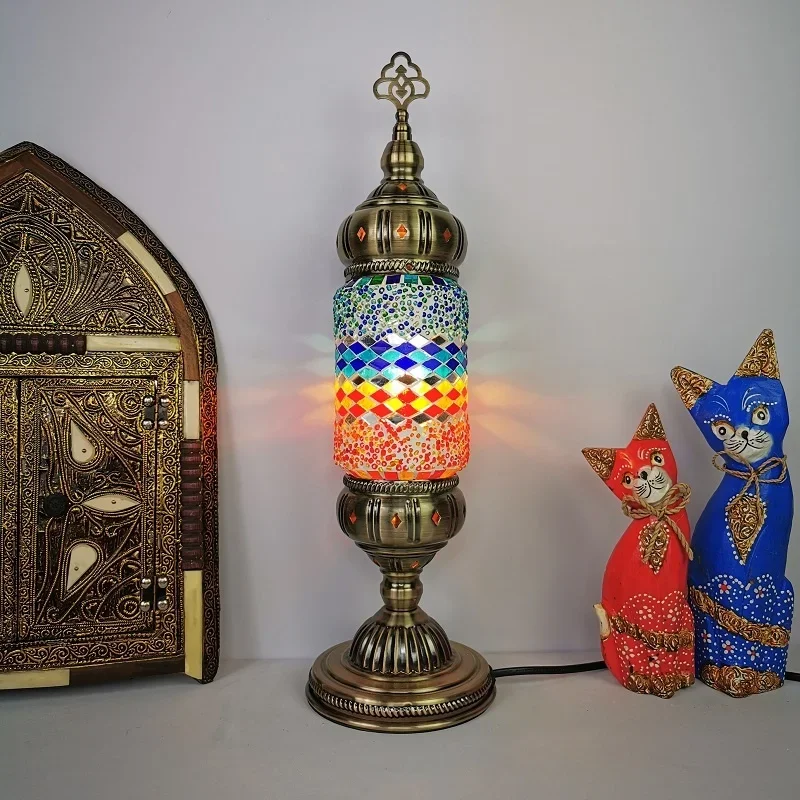 

Southeast Asia table lamp Thai retro romantic bedroom living room coffee shop Hotel Restaurant Turkish handmade table lamp
