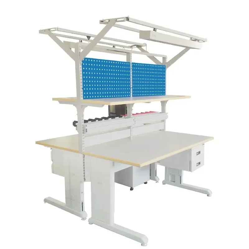 Workbench Heavy duty workbench with adjustable height for electronics and chemistry laboratories