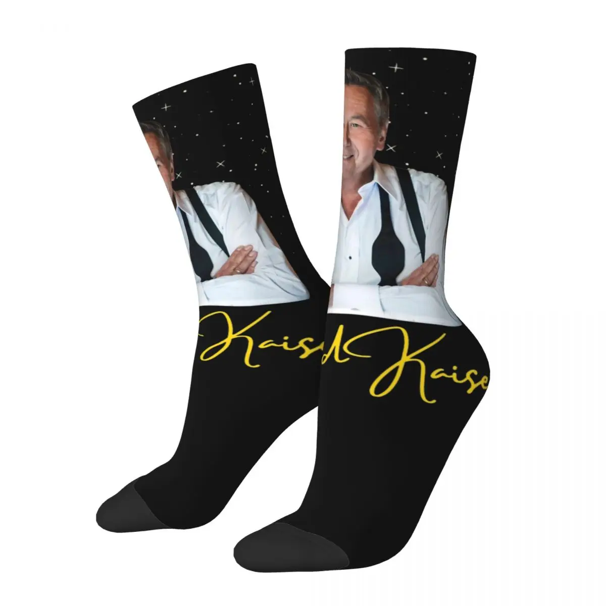 Cool Roland Kaiser Schlager Singer Accessories Socks Cozy Graphic Crew Socks Cotton for Men's Best Gift Idea