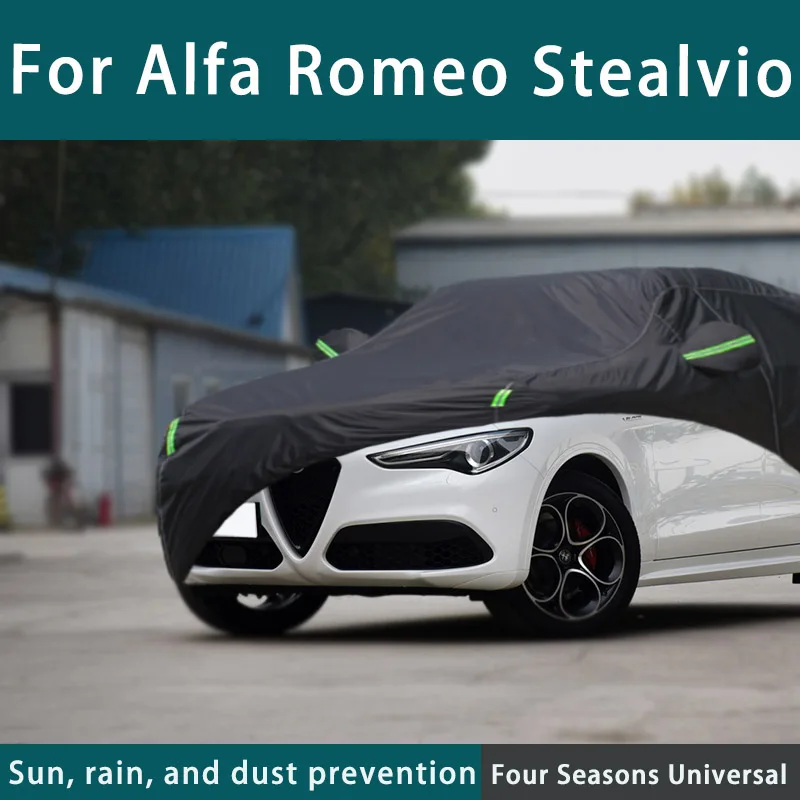 

FOR alfa romeo stealvio clubm Exterior Car Cover Outdoor Protection Full Car Covers cooling Cover Sunshade Waterproof Dustproof