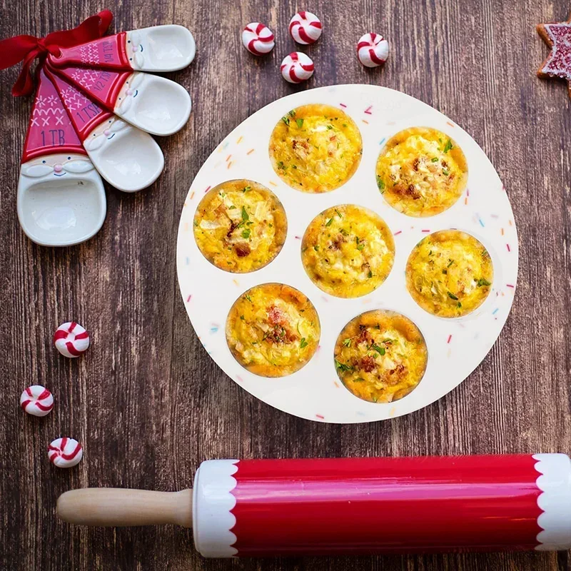 

Round 7 Pcs Muffin Pan for Baking and Square 12 Pcs Muffin Cups Silicone Cake Mold Food Grade Baking Silicone Bakeware Tools