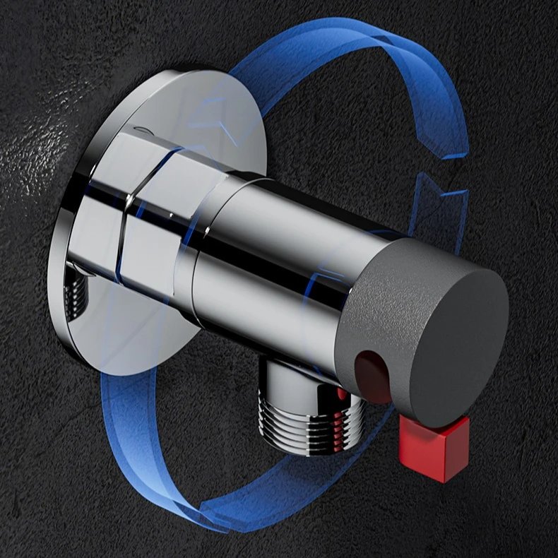 

Смесители для раковины в ванной комнате, угловой запорный клапан, латунная черная отделка, запорный клапан G1/2 дюйма, ванная комната, туалет, биде, душ, водопроводный кран