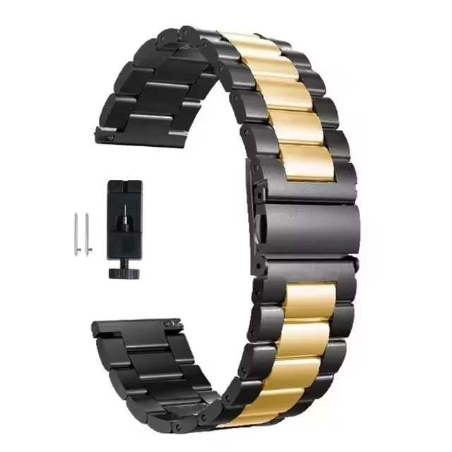 Roestvrij stalen band voor Samsung Galaxy horloge 7/FE/6/5 pro/4/Classic 20 mm 22 mm metalen armband amazfit GTS-GTR-4-3-2e-mini band.