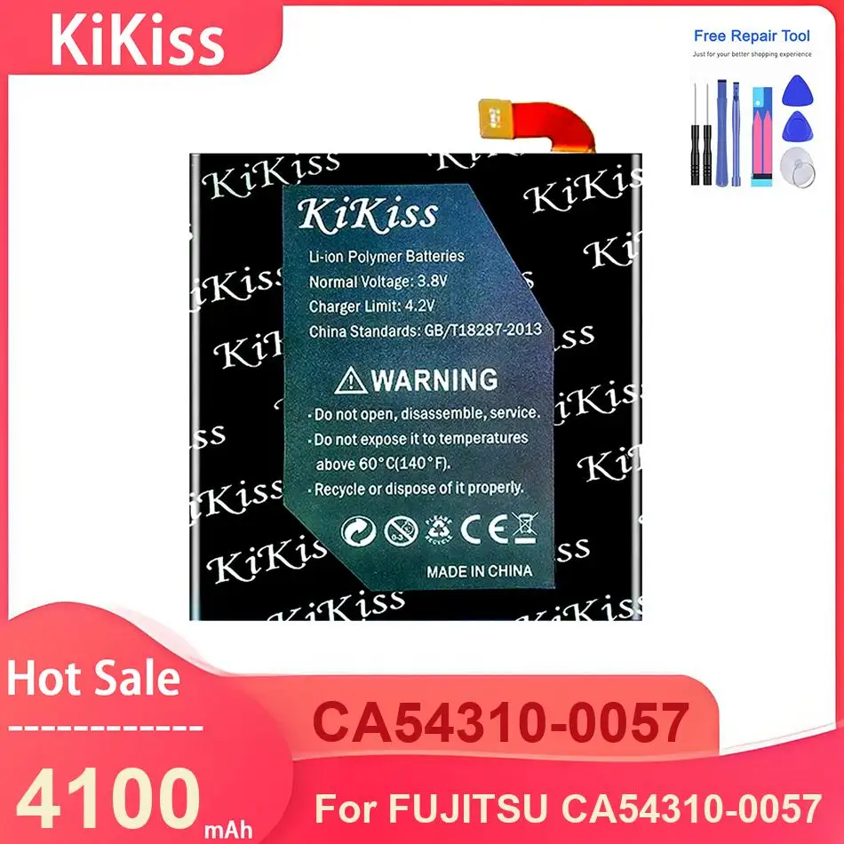 

Аккумулятор для мобильного телефона KiKiss для FUJITSU CA54310-0057, аккумуляторы CA54310-0057 4100 мАч, с инструментами