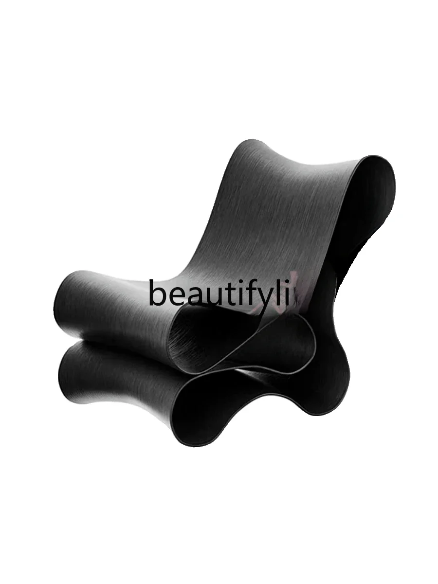 Nordic creative designer FRP special-shaped noodles casual back chair