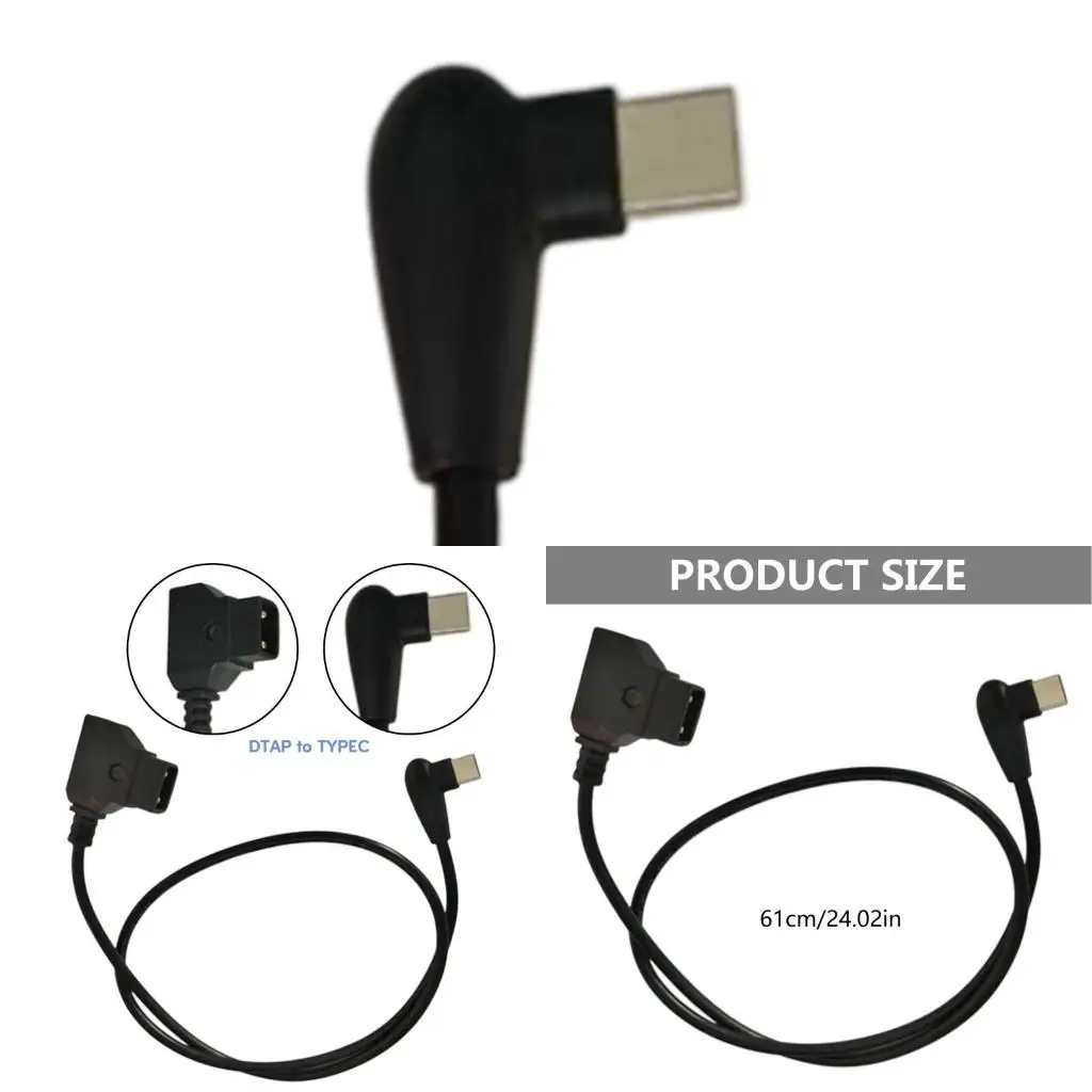 PD USB Type-C Male To D-Tap DTap Male Connector Power Cable For V-Mount Battery Digital Camera Photography Accessories