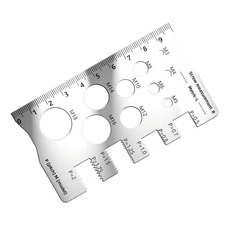Heavy dutys Steel Thread Measuring Instrument Thread Gauge With Clear Scale A2BB