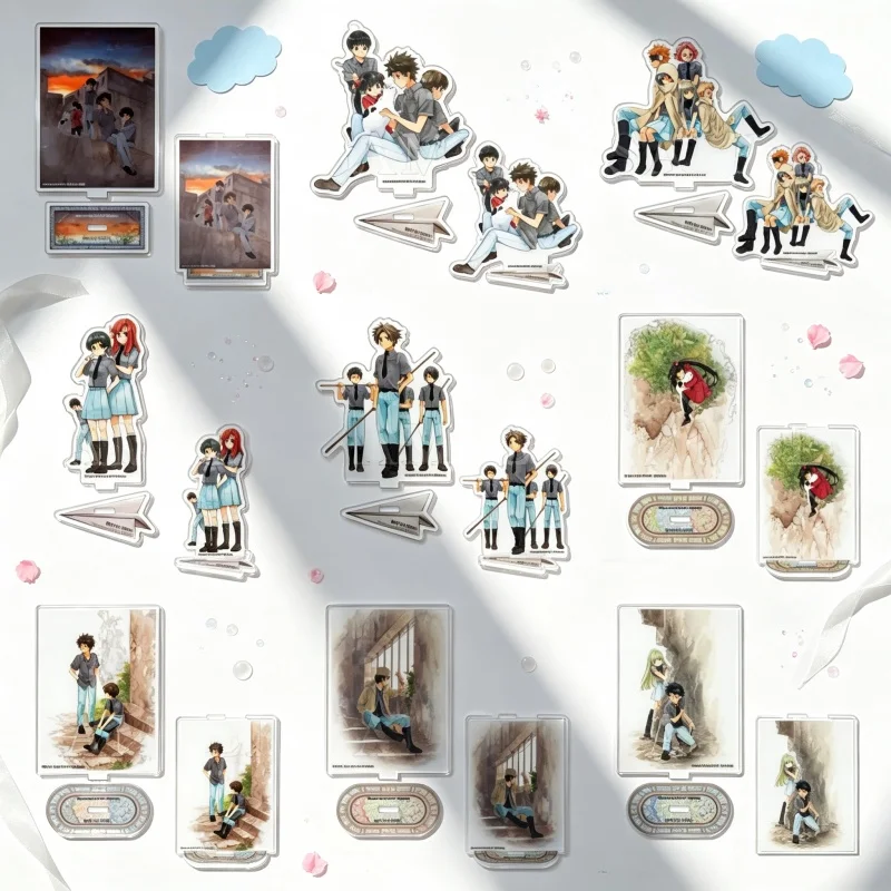 Amnesia: Cradle 15CM Anime Acrylic Standing Sign Board Keychain Gaku,Rei,Sora,Umi Cosplay Fan Figurine Decoration Wholesale