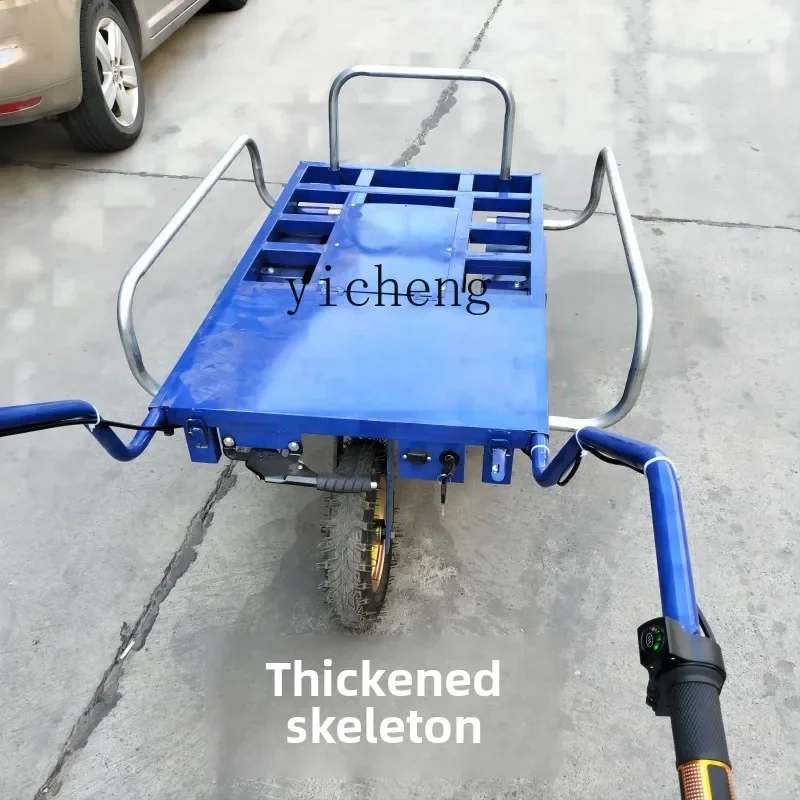 TQH electric agricultural tricycle chicken bus household trolley orchard truck climbing trolley transportation