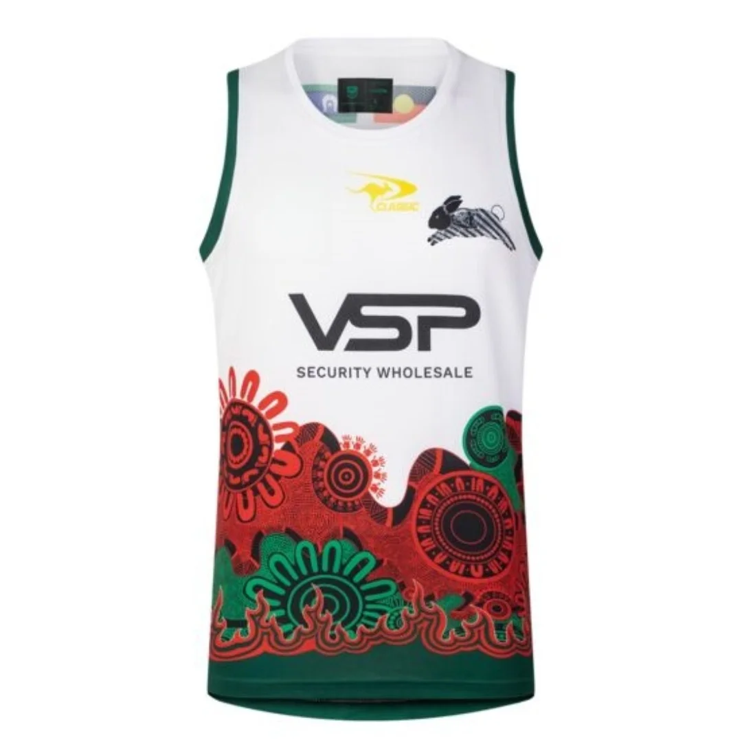 

2025 Rabbitohs Rugby Men's Indigenous Training Vest NEW