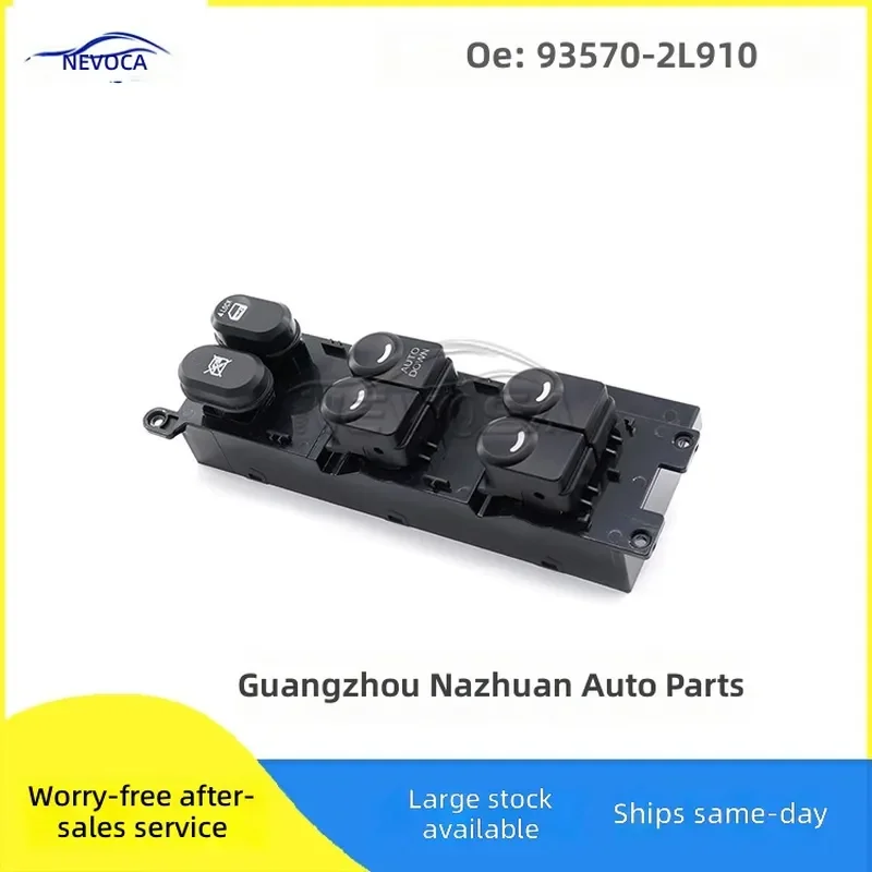 Interrupteur de commande de lève-vitre électrique pour Hyundai I30, bouton principal 93570-2L910, pièces et accessoires automobiles