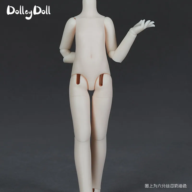 Dolleydoll 1/6 BJD Body cute Loofah slender body Resin Jointed Doll Body With Magnetic Hands Suitable For 1/6 BJD Doll Head