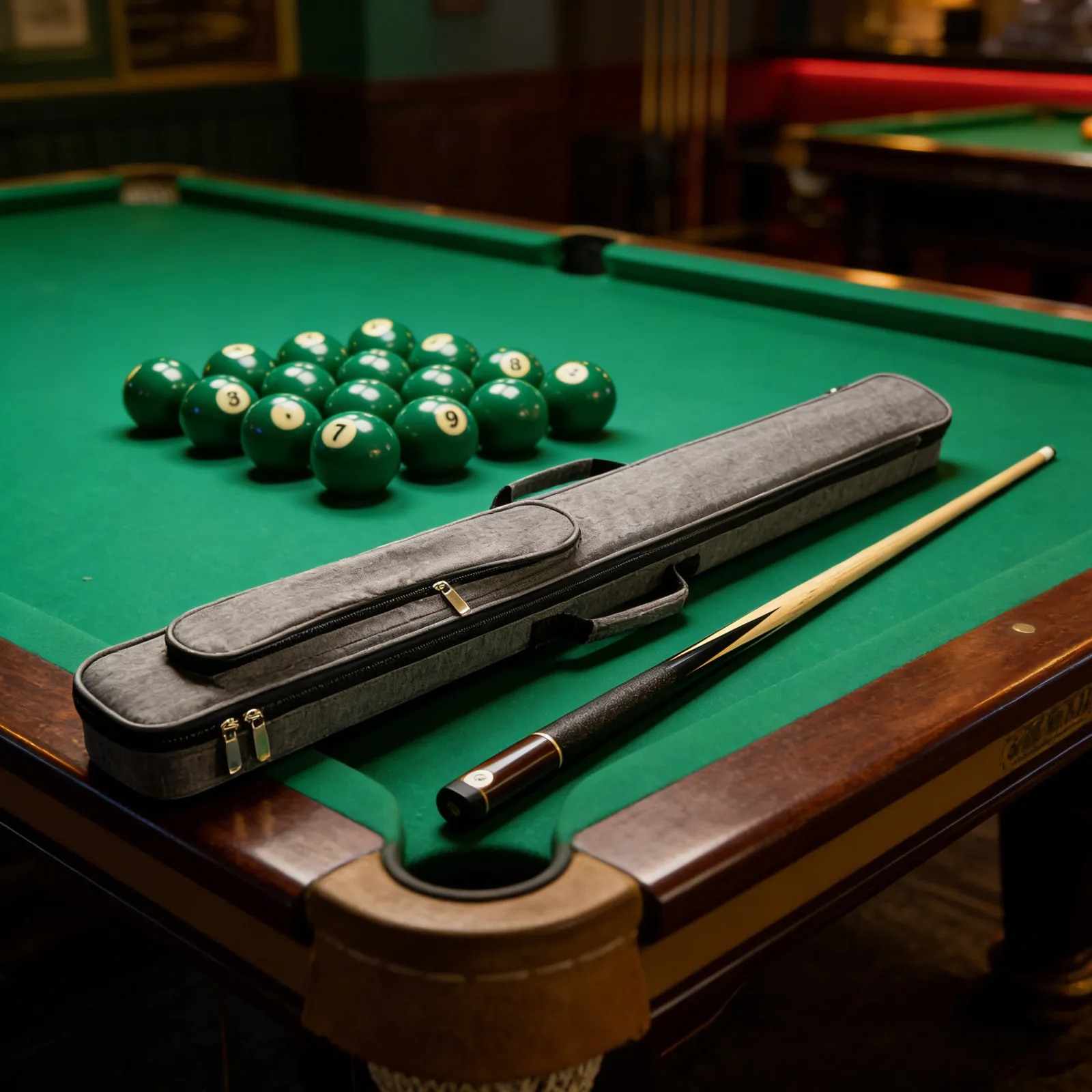 

Billiard Cue Stick Case Heavy Duty Protective Carry Bag with High-Density Padding Waterproof Exterior for Safe Transport and