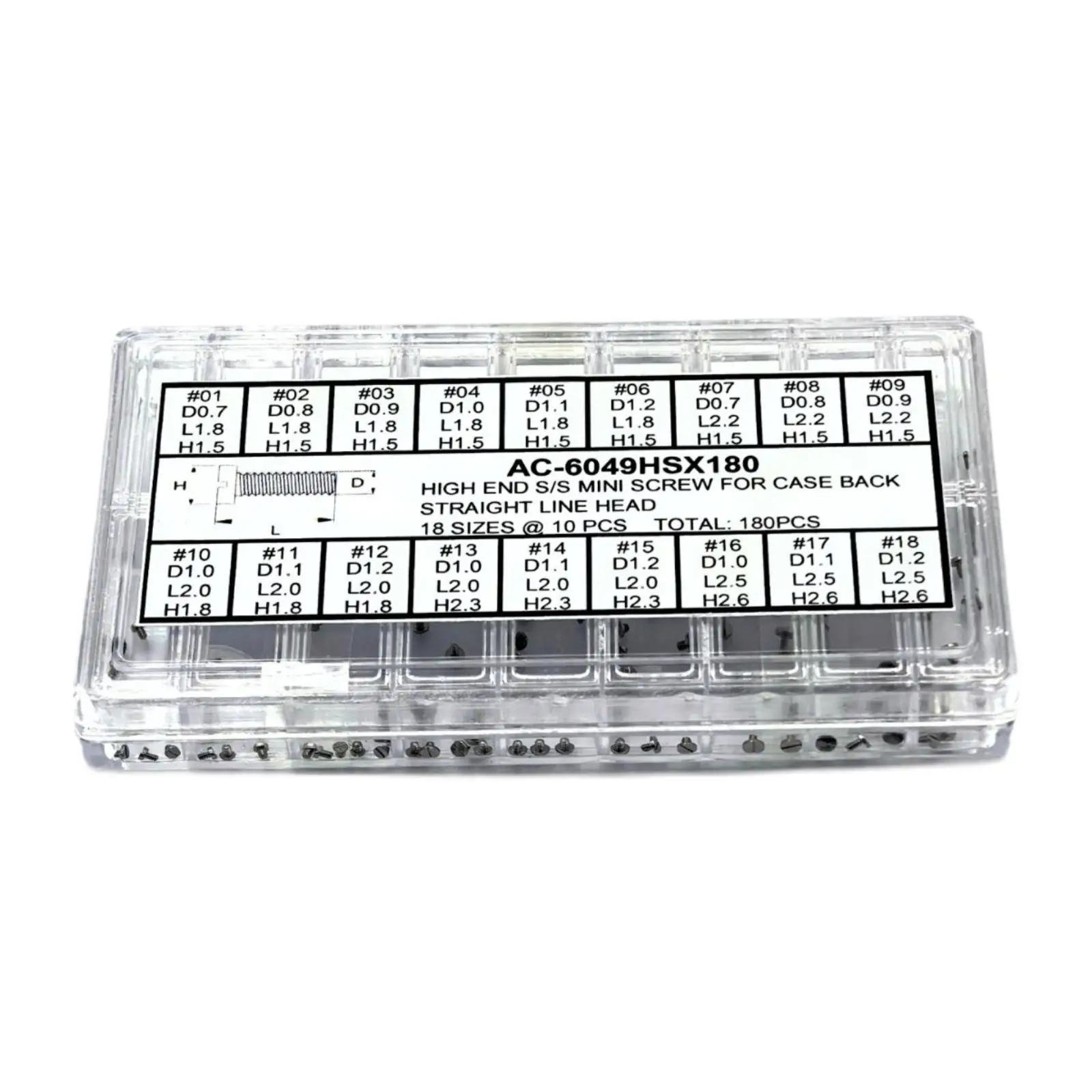 1 صندوق برغي صغير، لعلبة الساعة الخلفية، ملحقات الأجزاء، إصلاح الصلب #2