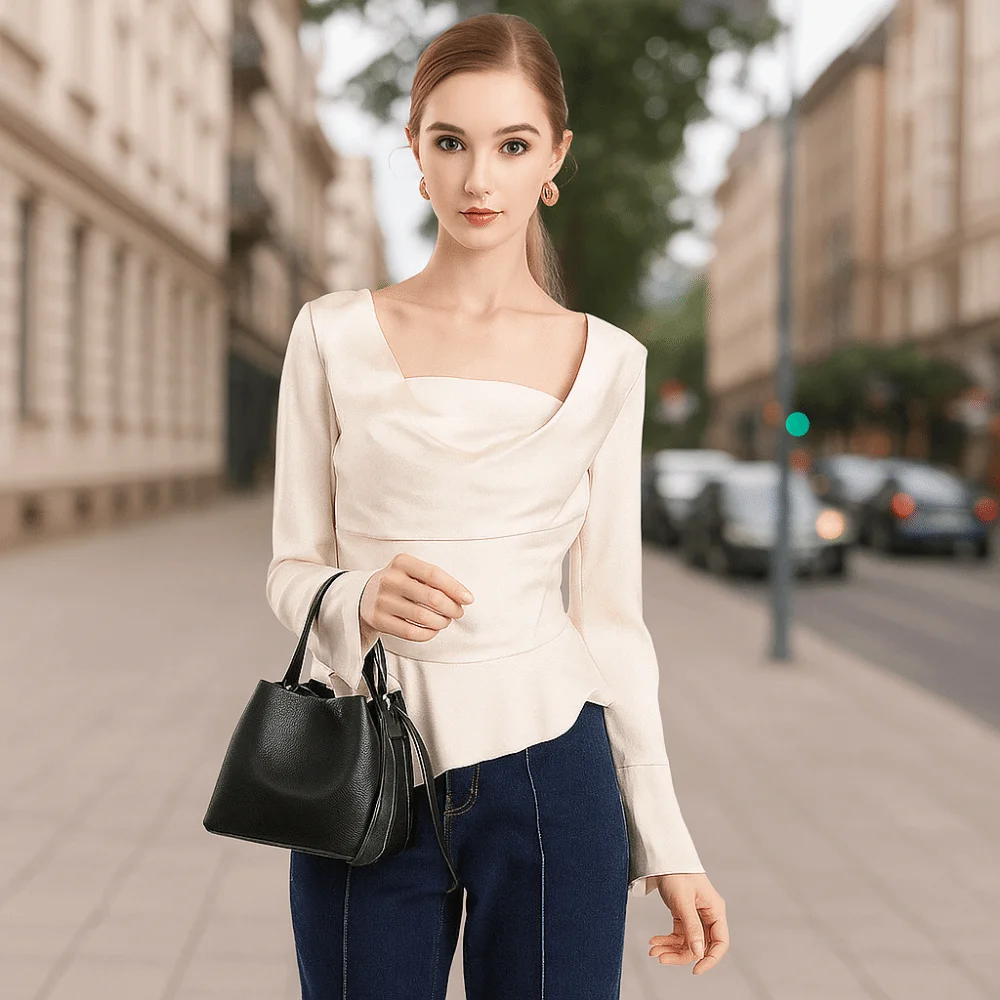 

Tote Bag PU Leather Bucket Bag Solid Color Simple Crossbody Shoulder Bag Casual Fashion Underarm Bag Female Use