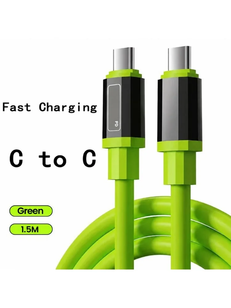 Kabel USB typu C, szybka ładowarka PD, kabel do ładowania i przesyłania danych dla telefonów iPhone, Samsung, Xiaomi, Huawei, kabel USB-C do USB-C, szybka ładowarka, kabel do przesyłania danych. — 2