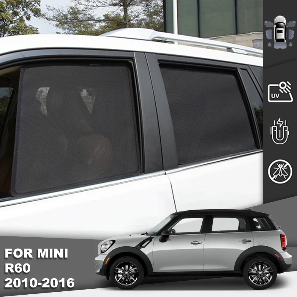 Magnetic Car Sunshade For Mini Countryman R60 2010-2016 Front Windshield Curtain Shield Rear Side Baby Window Sun Shade Visor
