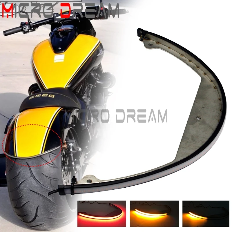 Dla Suzuki Boulevard M109R M90 2006+ tył motocykla Tidy Fender Eliminator LED płynny tylny kierunkowskaz hamulec tylny światło tylne