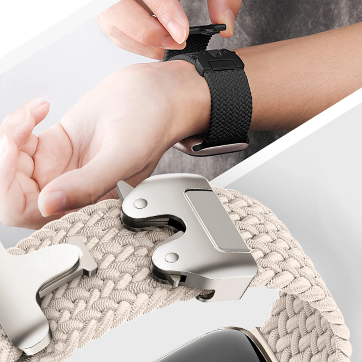 For Samsung Galaxy Watch Ultra Strap 47mm Accessories Magnetic Nylon Braided wrist belt Bracelet Correa Galaxy Watch7 Ultra Band