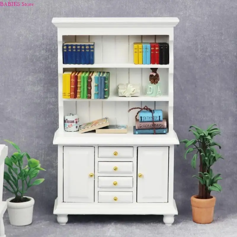 

C9GB Dollhouses Accessories Small Sturdy Bookcase 1 12 Scale Furniture