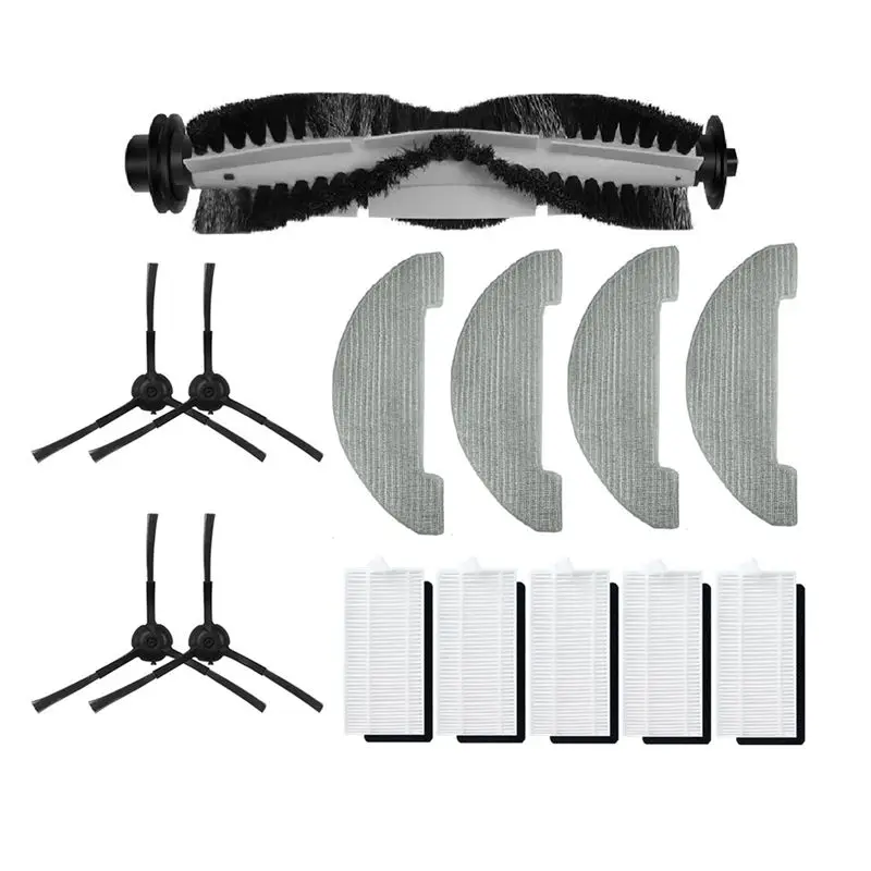 

Roller Side Brush Filter Mop Cloths Pad Plastic Vacuum Cleaner Accessories For Xiebro HR1010 Vacuum Cleaner